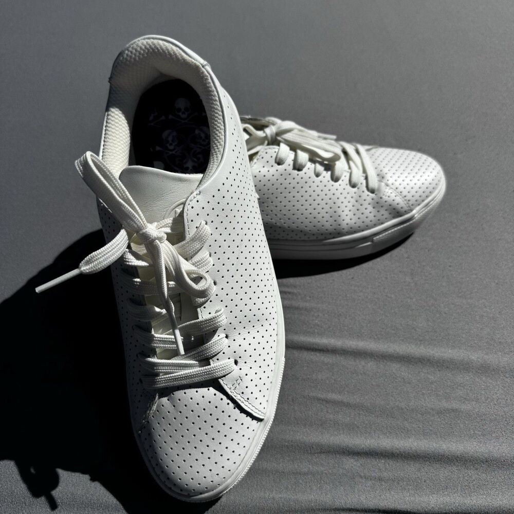 G/Fore G Fore Womens Perforated Durf Size 7 Leather Golf Shoes White G4LF20EF12